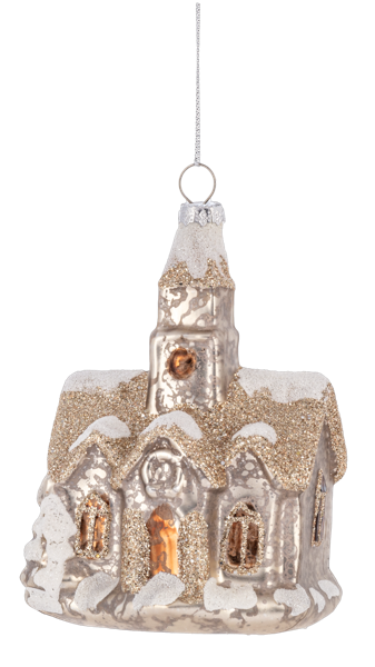 MX197836 Ganz Church Ornaments Glass 0