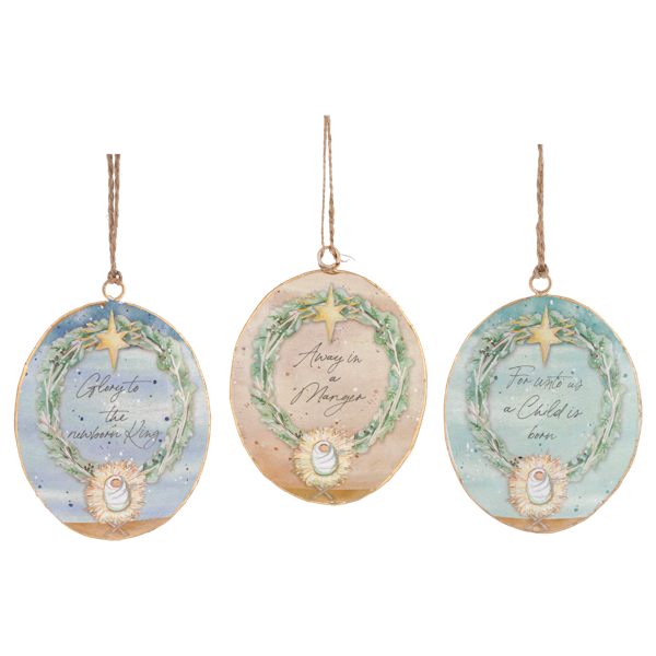 MX202361 Ganz Watercolor Angel Disk Ornaments 0