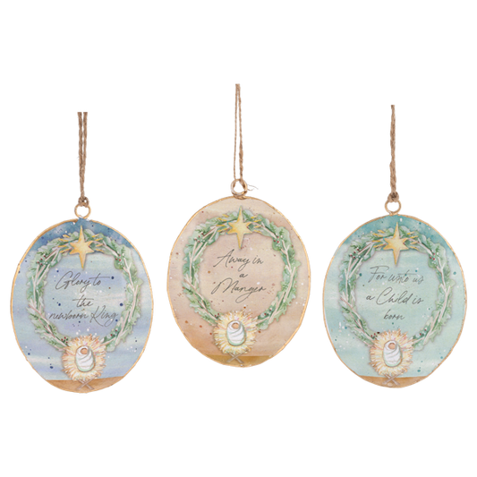 MX202361 Ganz Watercolor Angel Disk Ornaments 0