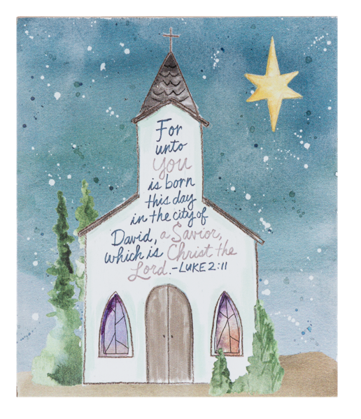 MX202372 Ganz Watercolor Church Art Blocks 0