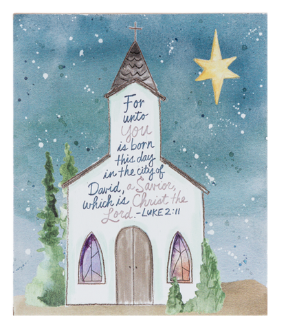 MX202372 Ganz Watercolor Church Art Blocks 0