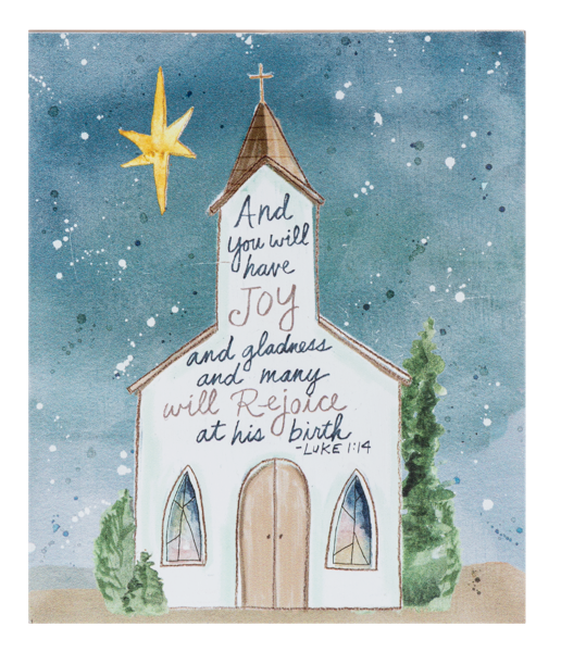 MX202372 Ganz Watercolor Church Art Blocks 0
