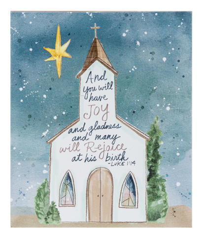 MX202372 Ganz Watercolor Church Art Blocks 0