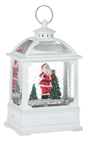 MX203216 Ganz LED Light Up Shimmer Santa w/Tree Conservatory Figurine 0