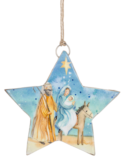 MX204688 Ganz Watercolor Holy Family Ornaments 0