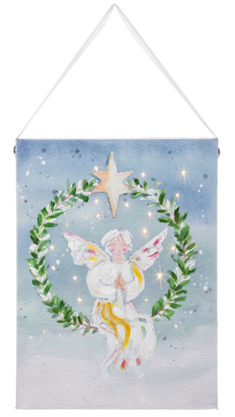 MX204689 Ganz LED Light Up Watercolor Angels Wall Decor Canvas 0