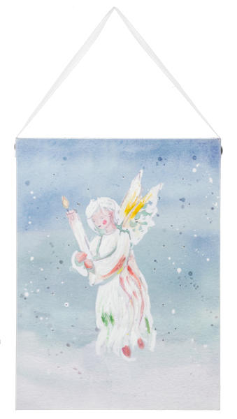 MX204689 Ganz LED Light Up Watercolor Angels Wall Decor Canvas 0