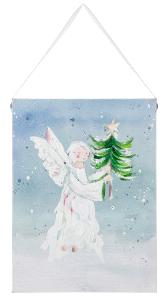 MX204689 Ganz LED Light Up Watercolor Angels Wall Decor Canvas 0