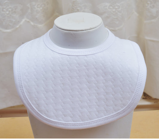 1999 Baby Newborn Bib Pearl Diamond Style White, Blue, Pink