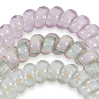 TT-L-575 TELETIES Opal Glow Large Hair Ties