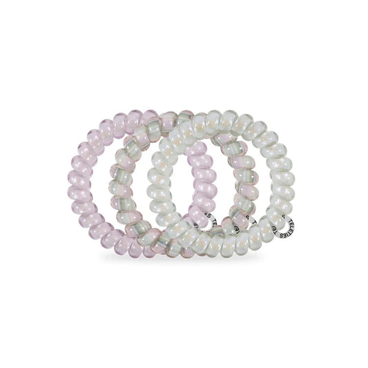 TT-L-575 TELETIES Opal Glow Large Hair Ties