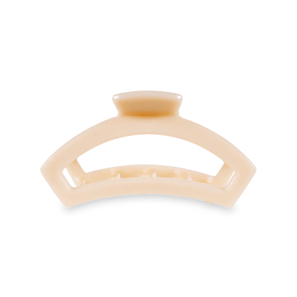 TT-CM02-003 Open Almond Beige Medium Claw Hair Clip