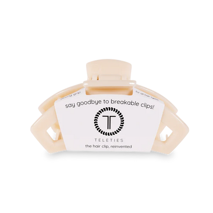 TT-CM02-003 Open Almond Beige Medium Claw Hair Clip