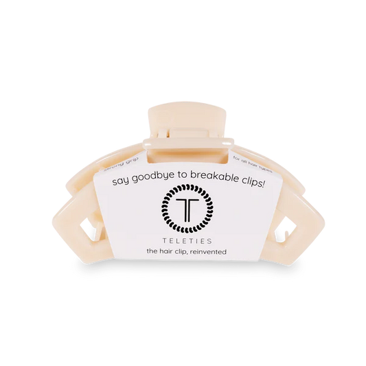 TT-CM02-003 Open Almond Beige Medium Claw Hair Clip
