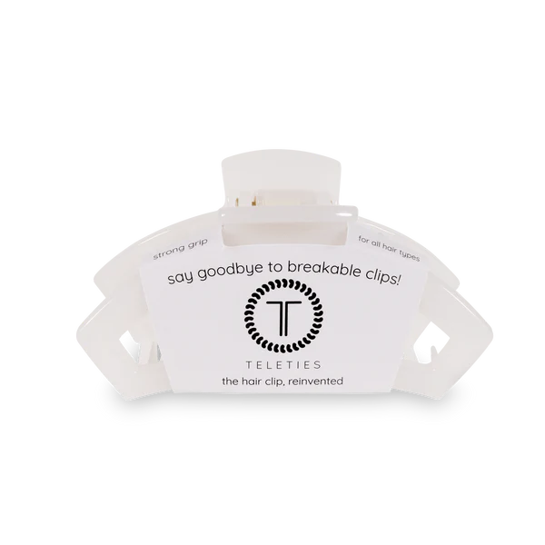 TT-CM02-004 Teleties Medium Open Clip Coconut White