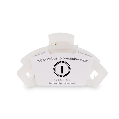 TT-CM02-004 Teleties Medium Open Clip Coconut White