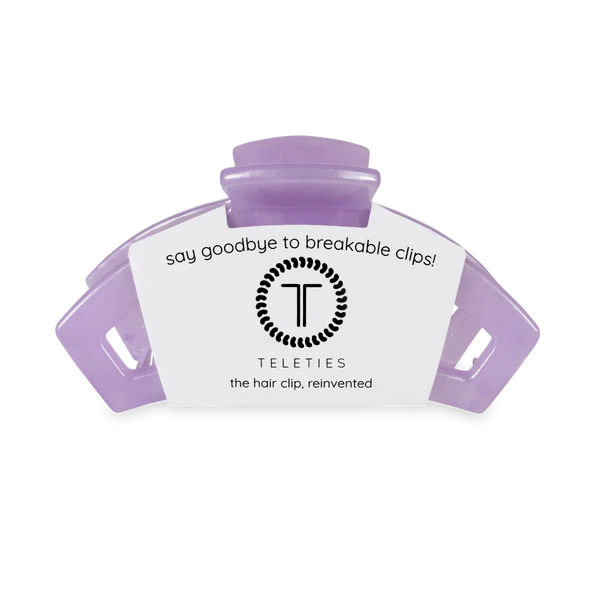 TT-CM02-225 Teleties Open Lavender Mist Medium Hair Clip
