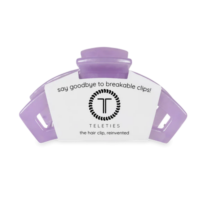 TT-CM02-225 Teleties Open Lavender Mist Medium Hair Clip
