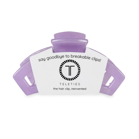 TT-CM02-225 Teleties Open Lavender Mist Medium Hair Clip