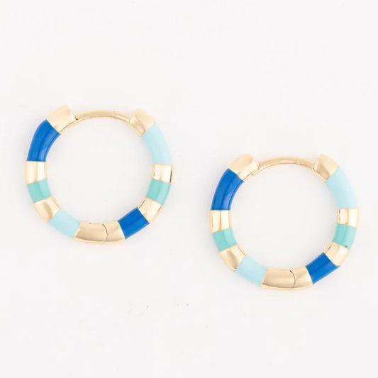 72762 Michelle McDowell Reya Two Tone Blue Earrings