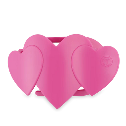Teleties Pink Heart to Heart Flat Hair Clip
