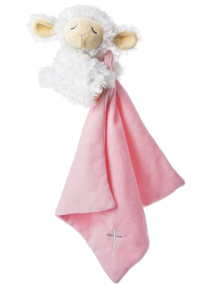 Lamb With Blankie - Pink