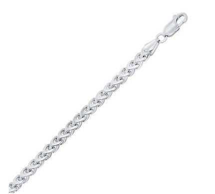 Rhodium Plated Franco Chain 