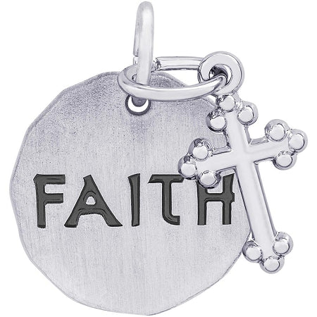 Faith Tag With Cross Charm - Rembrandt 