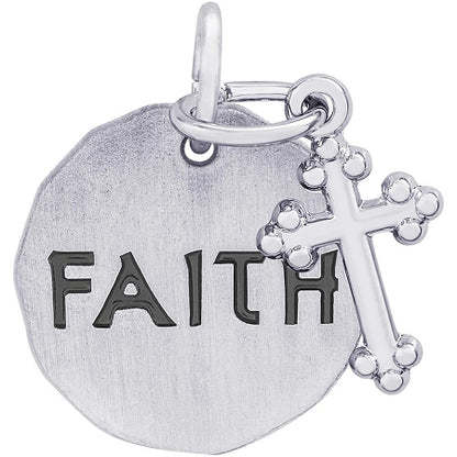 Faith Tag With Cross Charm - Rembrandt 