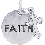 Faith Tag With Cross Charm - Rembrandt