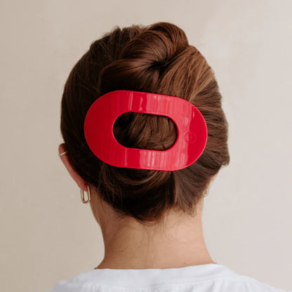 TT-FCM01-193 Teleties Red Carpet Ready Medium Flat Round Hair Clip