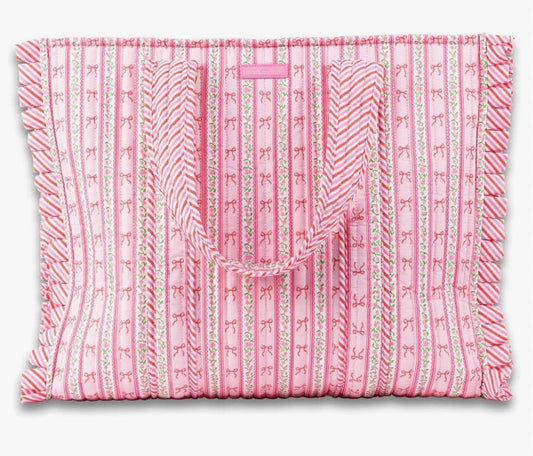 0126-BAG-QLTD-TOTE-BLUSTR Simply Southern Tote Bag Blust Rose