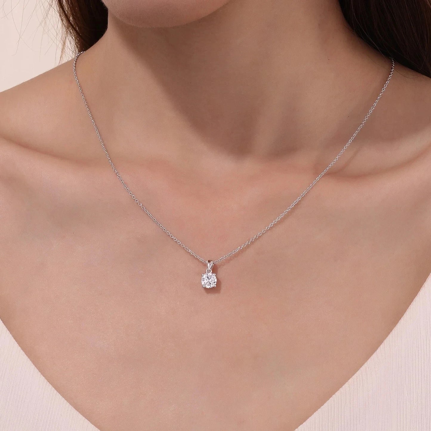 N0305CLP20 Lafonn Necklace Sterling Silver CL 1.25CTW 4PRN