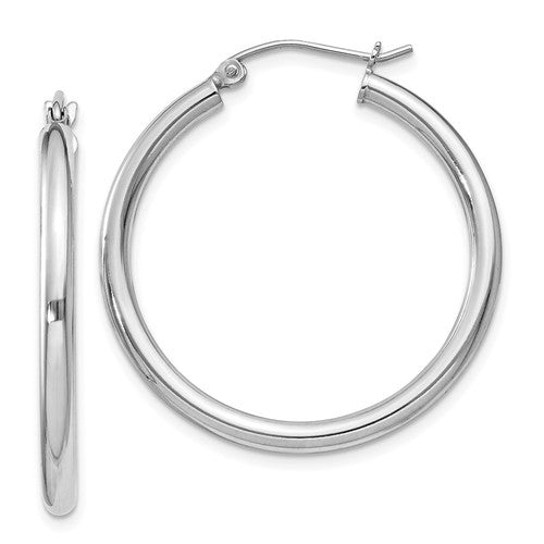 SE-330 Sterling Silver 30mm Hoop Earrings