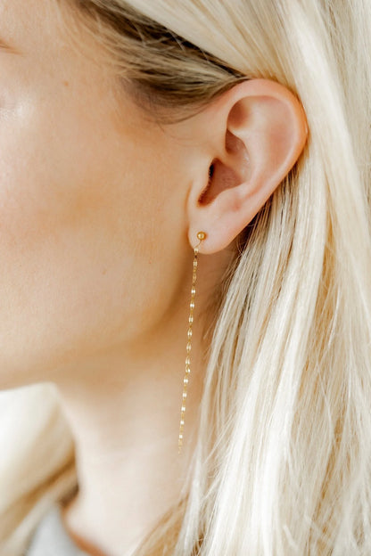 LINNY4319 Screwback Stud Earrings - Devin Duster Gold Flatback 0