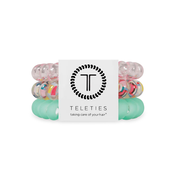 TT-L-565 Teleties Spring Splash Large Hair Ties