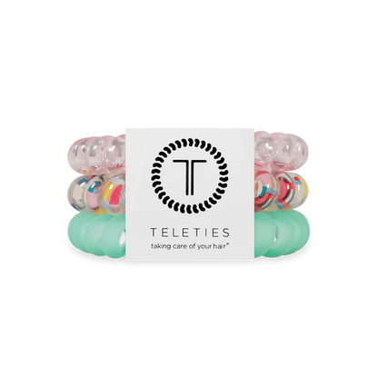 TT-L-565 Teleties Spring Splash Large Hair Ties
