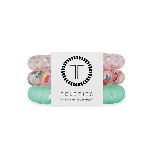 TT-L-565 Teleties Spring Splash Large Hair Ties