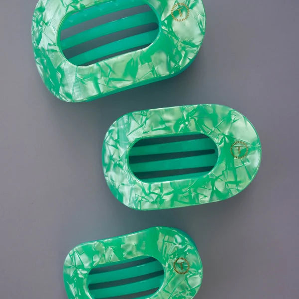 Teleties Spring Splash Flat Round Hair Clip