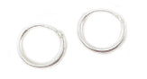 SSH-1 Sterling Silver 10mm Endless Hoop Earrings