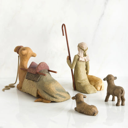 26105 Willow Tree Shepard and Stable Animals 0