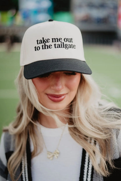 KDC-BC-1164 Katydid Perfect for Tailgate Queens: Two-Toned Trucker Hat Black/Khaki 0
