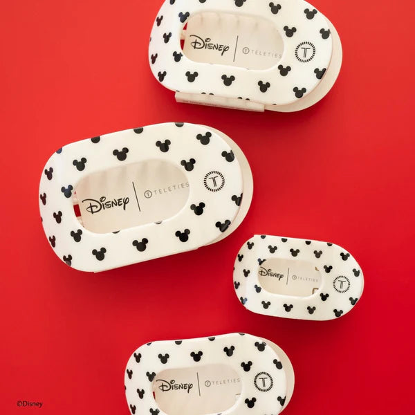 Teleties The Iconic Mickey Mouse Flat Round Hair Clip