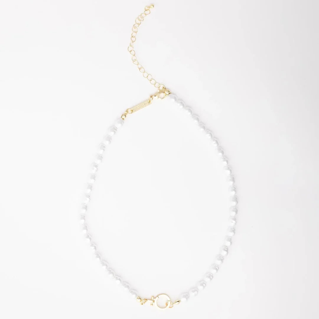 64304 Michelle McDowell Gold Tone Thea Pearl Necklace 0