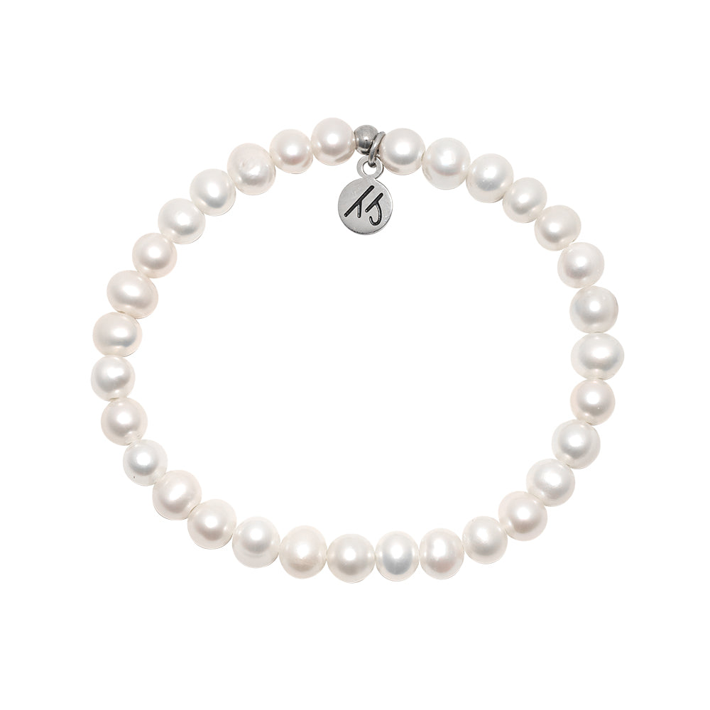 6mm Pearl Beaded Bracelet