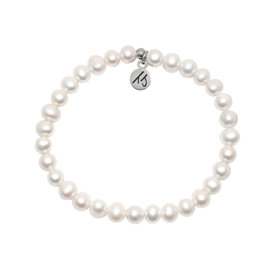 6mm Pearl Beaded Bracelet