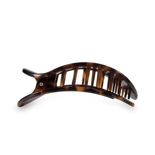 Teleties Tortoise Flat Round Hair Clip