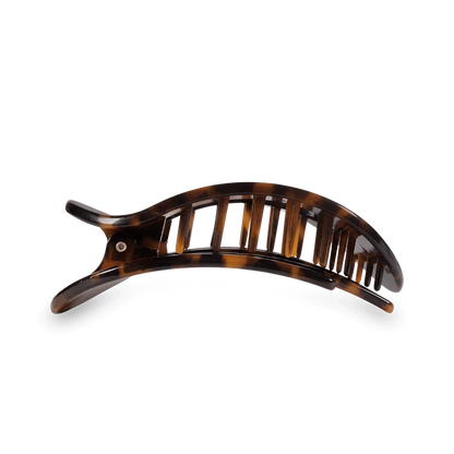 Teleties Tortoise Flat Round Hair Clip