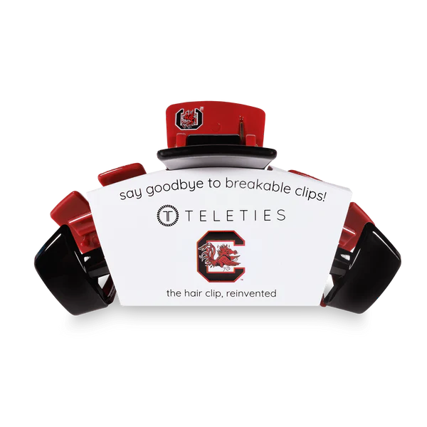TT-CL01-048 Teleties University of South Carolina Large Claw Clip