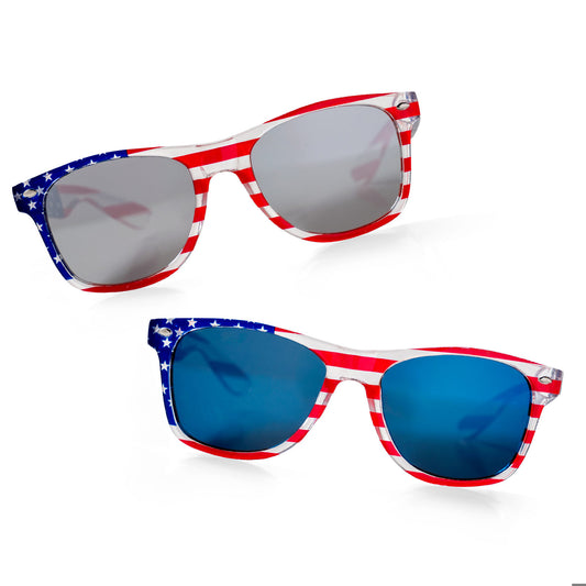 (#USA-SGLS) United We Swag Stars & Stripes Sunglasses